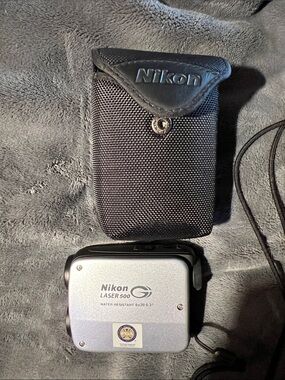Nikon Laser 500 Rangefinder in Silver and Black with Case